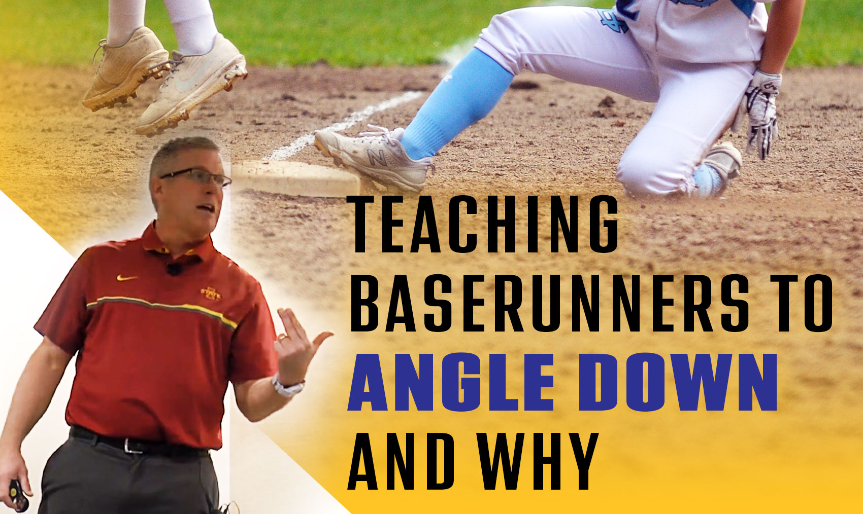 Teaching baserunners to angle down and why The Art of Coaching Softball