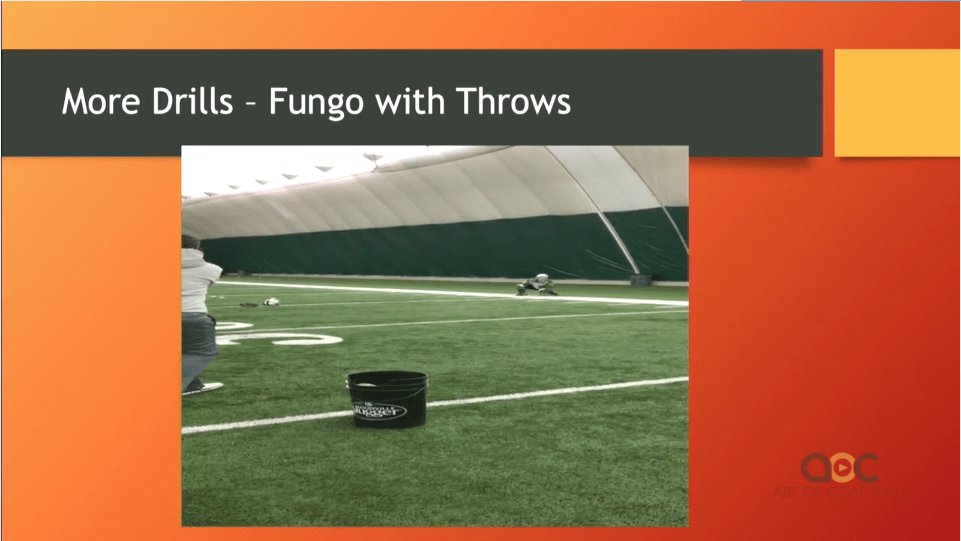 Fungo with throws The Art of Coaching Softball