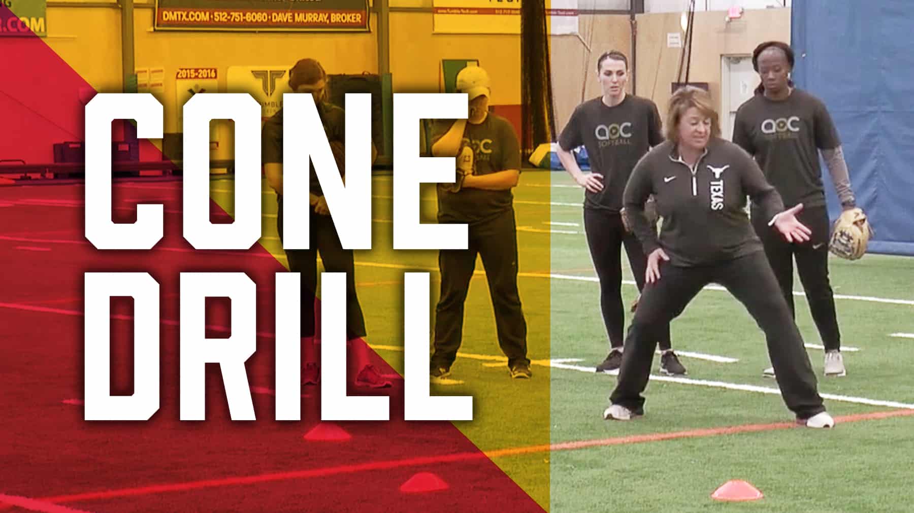Fielding: Cone drill - The Art of Coaching Softball