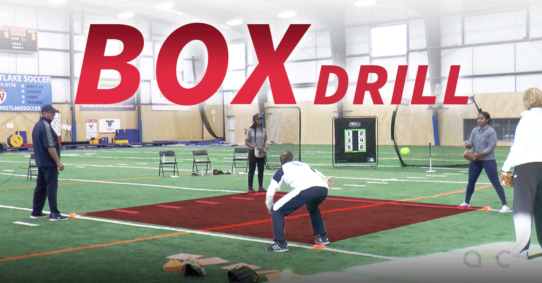 Fielding Box drill The Art of Coaching Softball