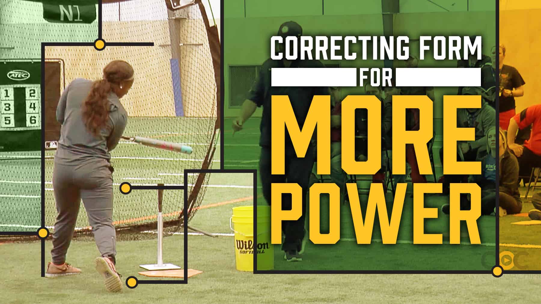 Hitting Correcting form for more power The Art of Coaching Softball