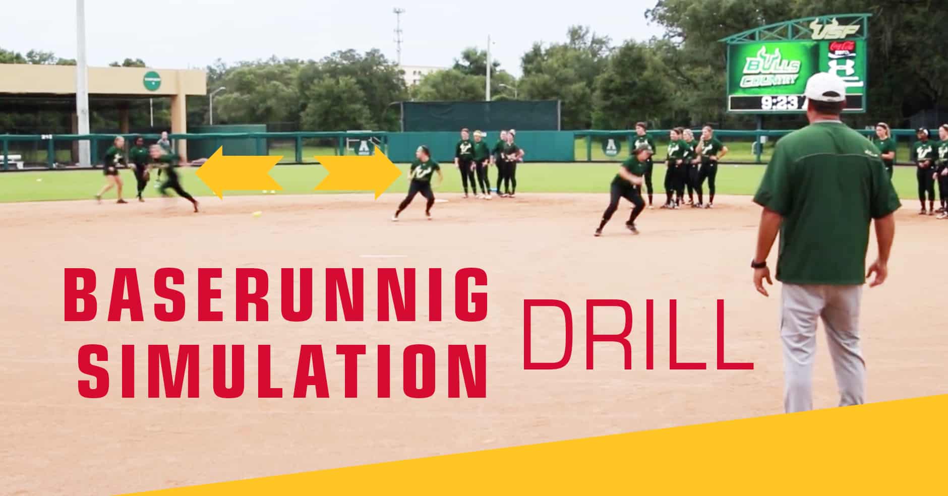 Baserunning Simulation drill The Art of Coaching Softball