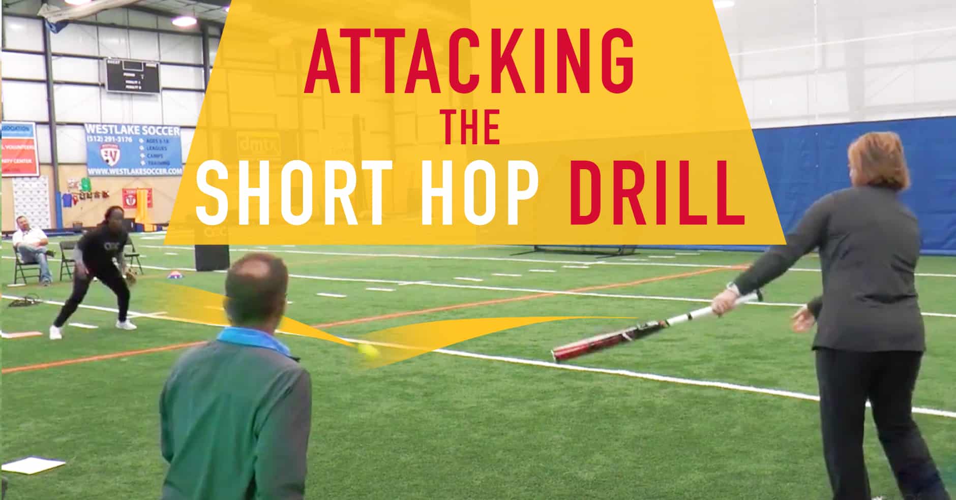Attacking the short hop drill The Art of Coaching Softball