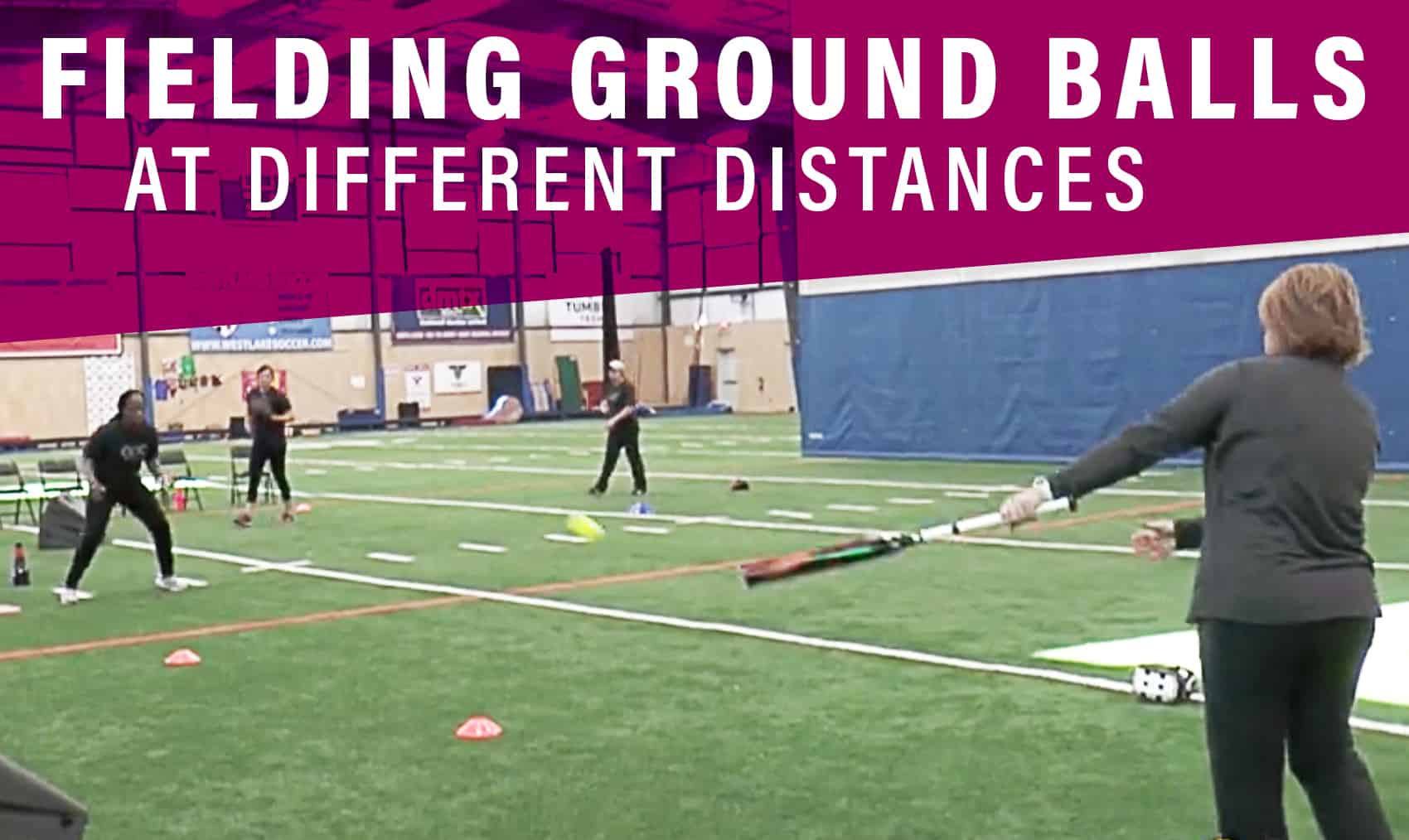 Fielding ground balls at different distances The Art of Coaching Softball