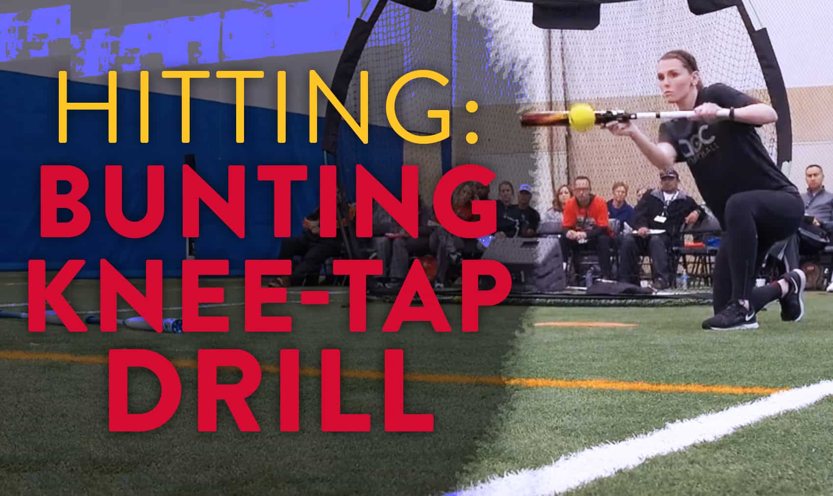 Hitting Bunting kneetap drill The Art of Coaching Softball