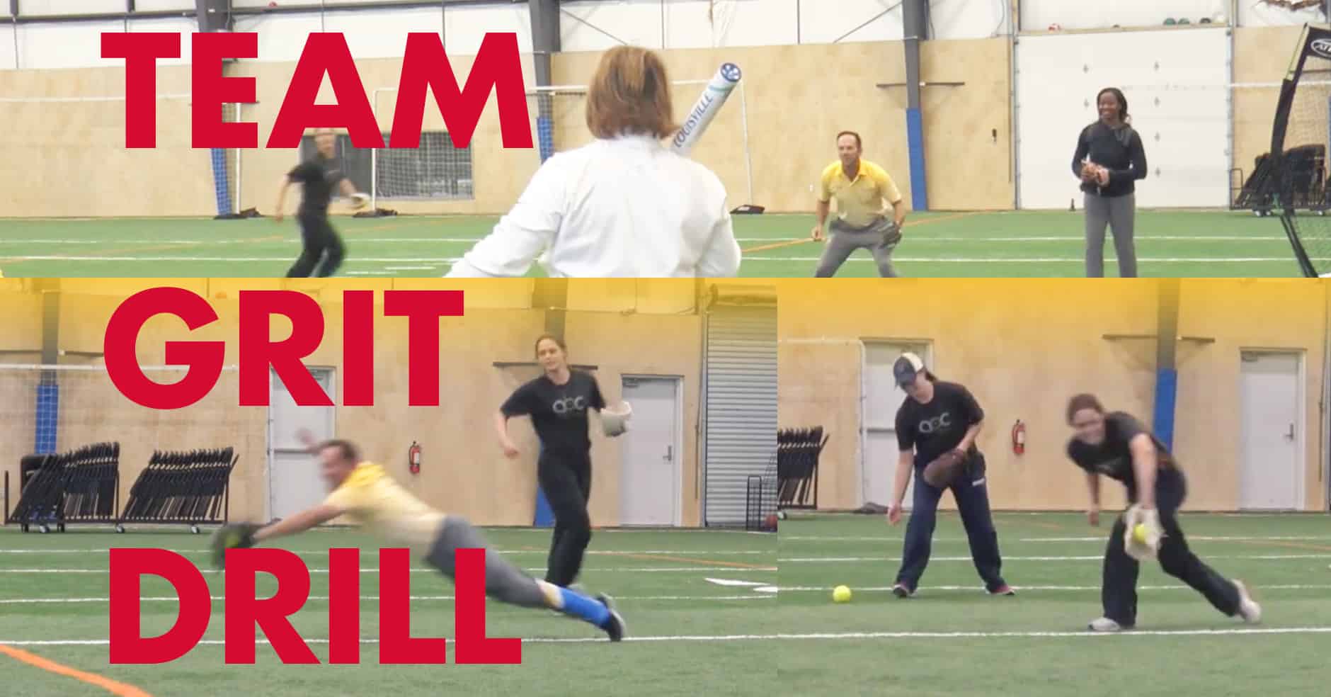 Fielding Team grit drill The Art of Coaching Softball