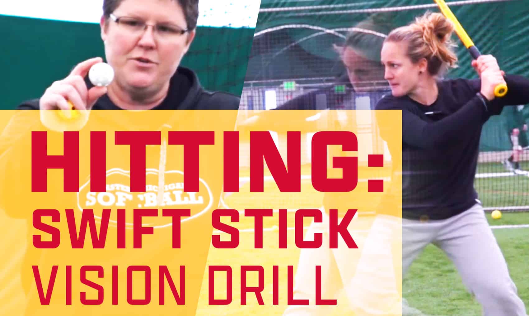 Hitting Swift stick vision drill The Art of Coaching Softball