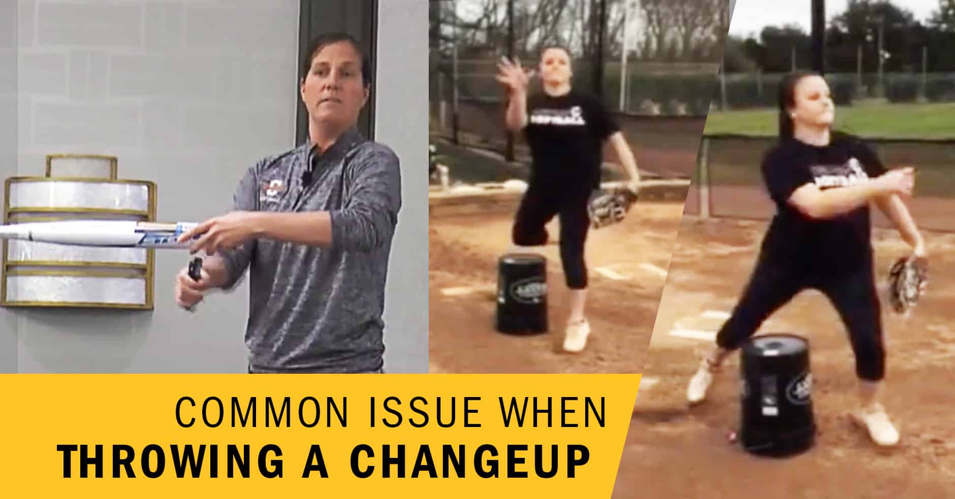Pitching How to improve the changeup The Art of Coaching Softball