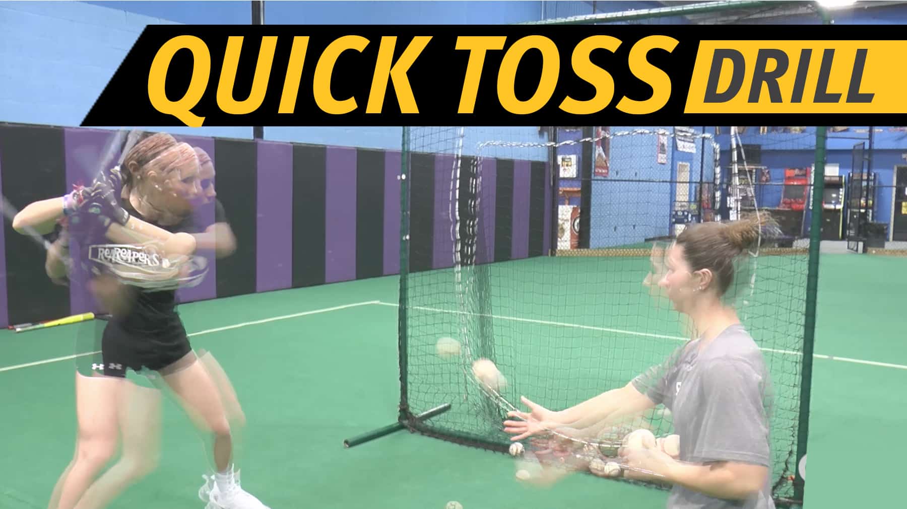 Hitting Quick toss drill The Art of Coaching Softball