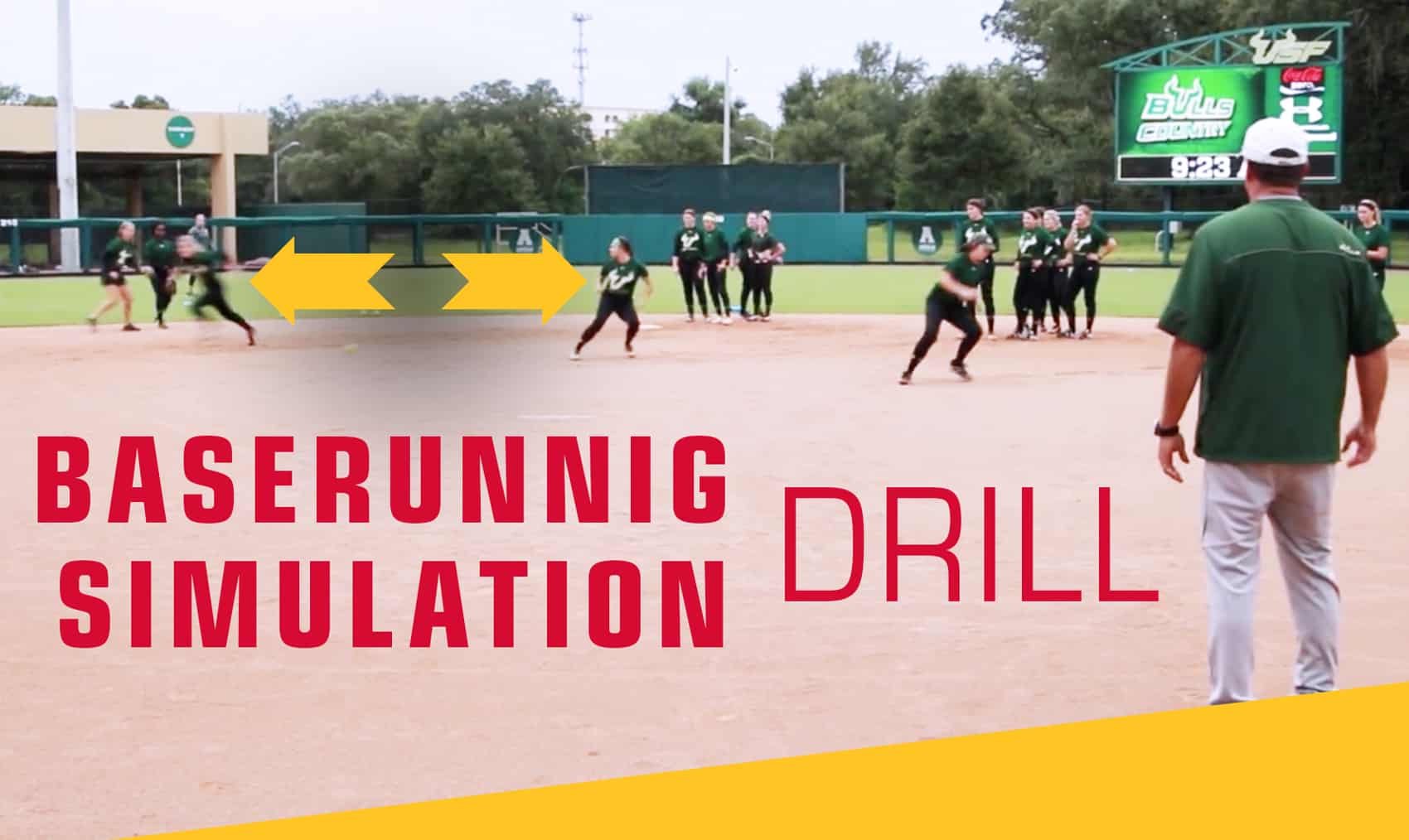 Baserunning Simulation drill The Art of Coaching Softball