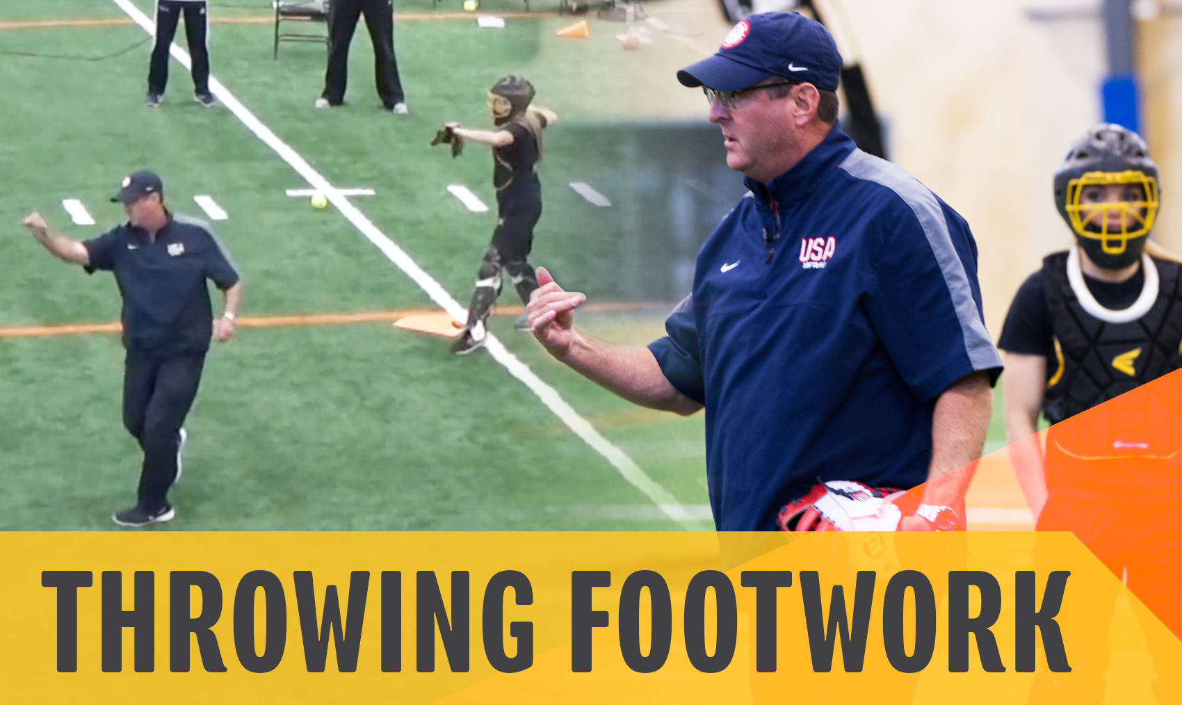 Catching Throwing footwork The Art of Coaching Softball