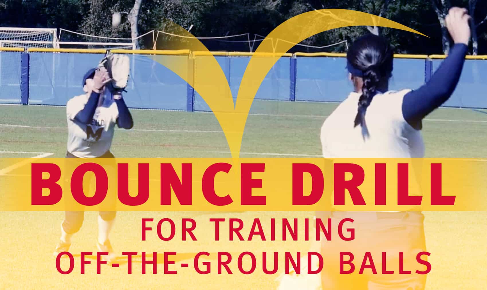 Bounce drill for training offtheground balls The Art of Coaching Softball