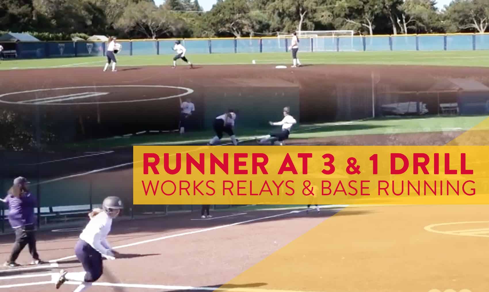 Runner at 3 & 1 drill works relays and base running The Art of