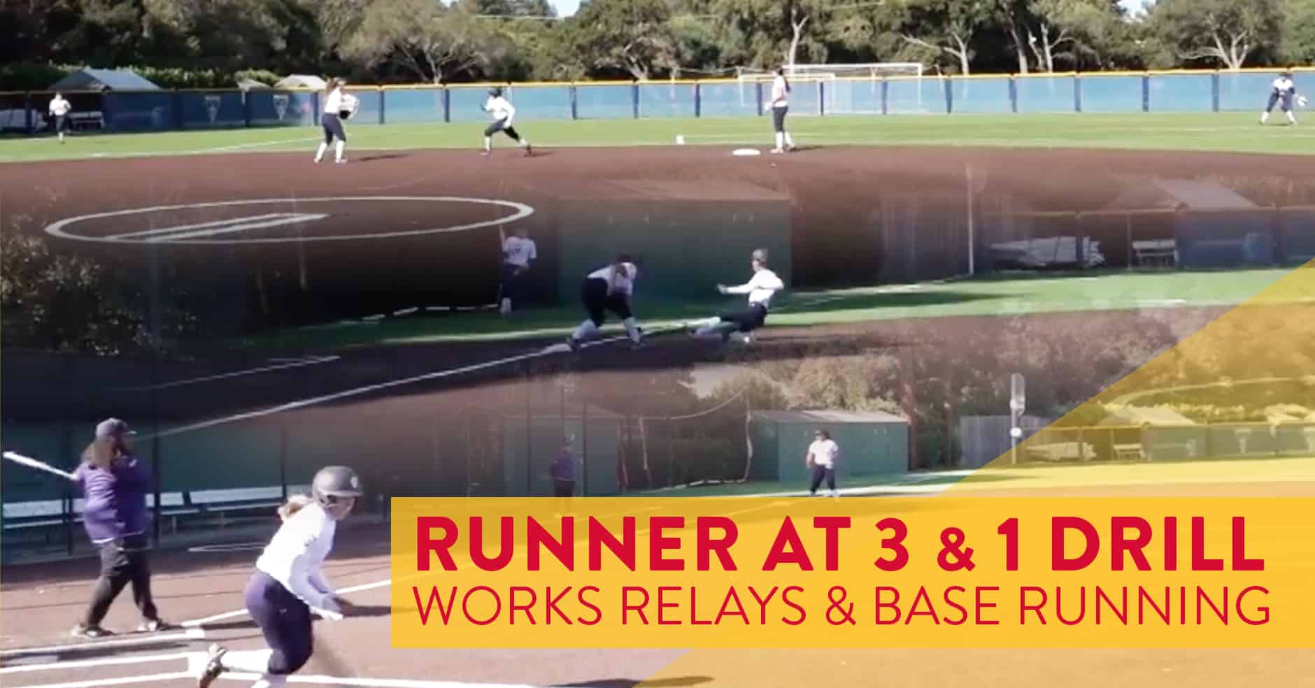 Runner at 3 & 1 drill works relays and base running The Art of