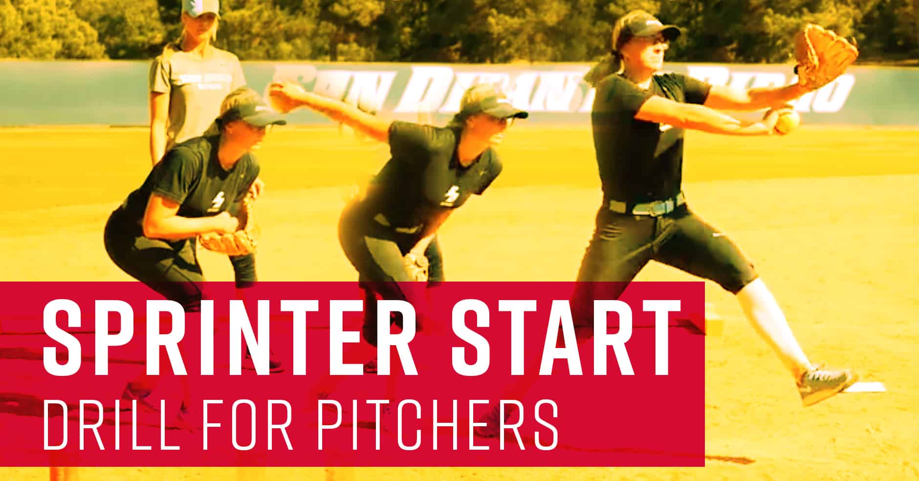 Sprinter start drill for pitchers The Art of Coaching Softball