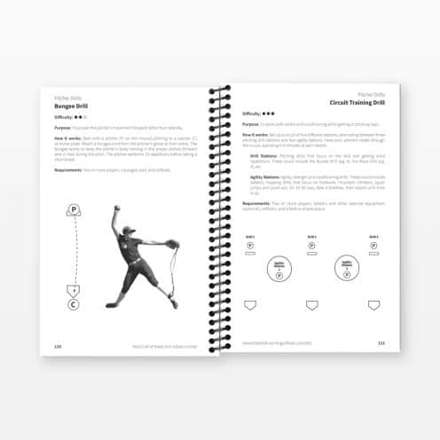 Softball Drill Book Inside Pages