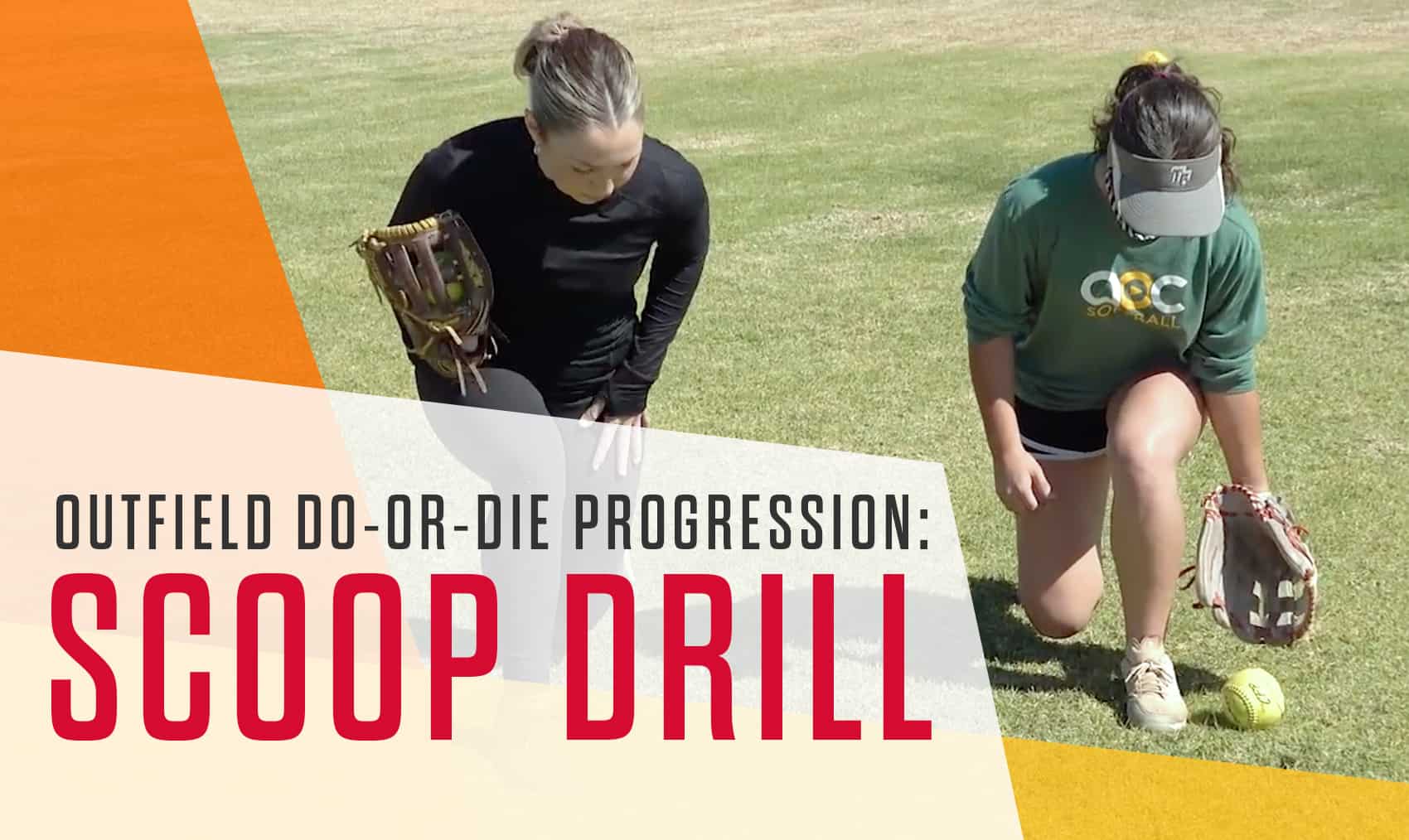 Outfield doordie progression Scoop drill The Art of Coaching Softball